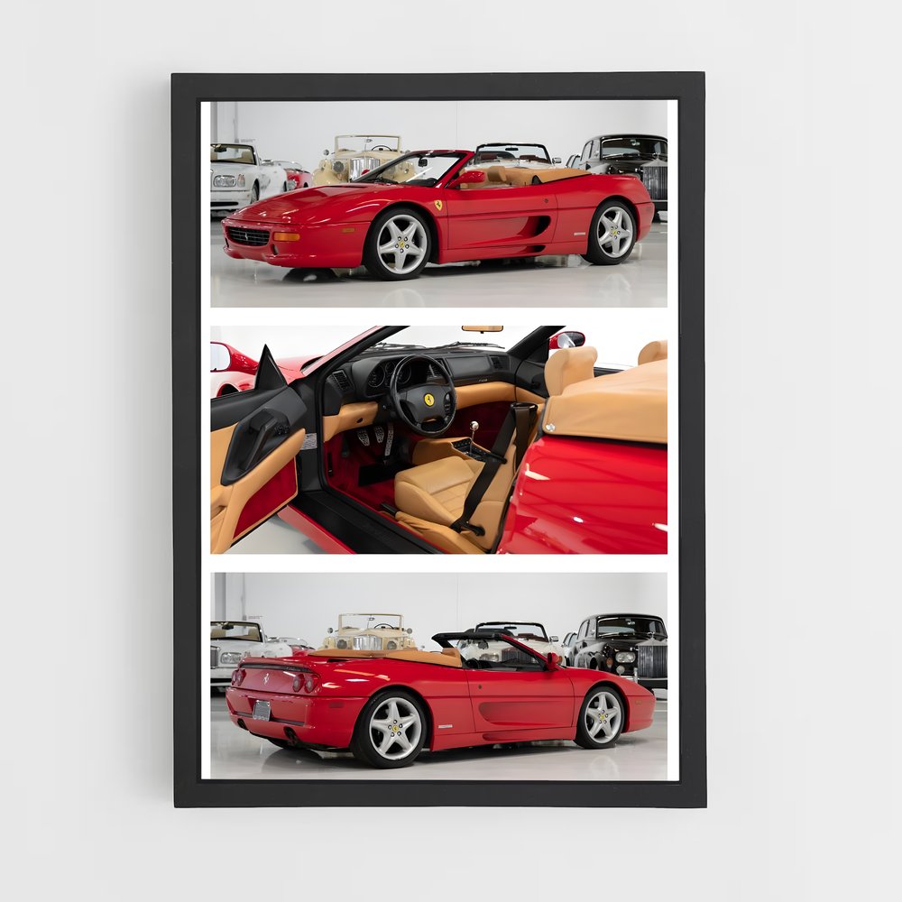 Poster F355 Spider Dream – affiche Ferrari (vue 2)
